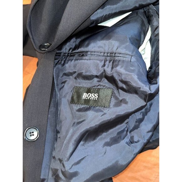 Hugo Boss Black Wool Blend Two-Button Suit Men's Jacket Blazer Size 42 - Picture 10 of 10